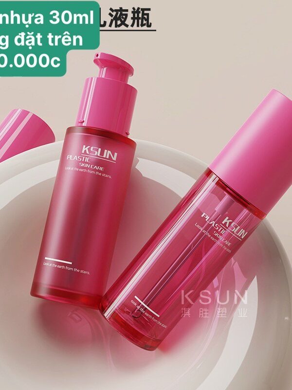 Chai nhựa 30ml dáng bầu đáy phối màu Metallic